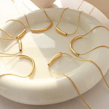 18K Light Smile Tube Pendant Necklace