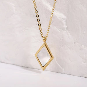 Punk Shell Necklace Pendant Shell OT Buckle Necklace Jewelry