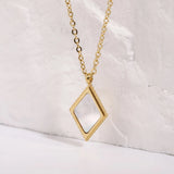Punk Shell Necklace Pendant Shell OT Buckle Necklace Jewelry