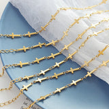 18K Light Cross Stitching Bracelet