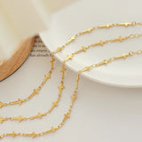 18K Light Cross Stitching Bracelet