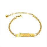 18K Minimalist Butterfly Pattern Bracelet Bangle