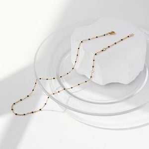 18K Epoxy Clavicle Chain Necklace for Women