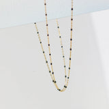 18K Epoxy Clavicle Chain Necklace for Women