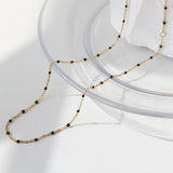 18K Epoxy Clavicle Chain Necklace for Women
