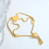 Minimalist Heart Double Pull Adjustable Bracelet
