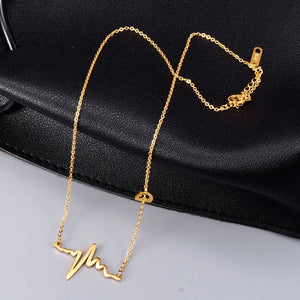 Stethoscope Heartbeat Necklace Pendant Medical Nurse Doctor Lover