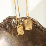 18K Moon Sun Clavicle Chain Necklace Choker Pendant Boho Jewelry