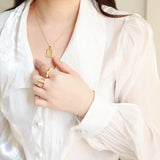 18K Moon Sun Clavicle Chain Necklace Choker Pendant Boho Jewelry