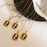 18K Minimalist Queen Head Clavicle Chain Necklace Plated Jewelry