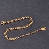 18K Snake Bone Chain Bracelet Anklet for Women