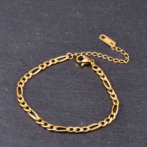 18K Snake Bone Chain Bracelet Anklet for Women