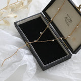 18K Freshwater Pearl Gypsophila Bead Chain Tassel Necklace