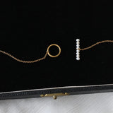 18K OT Buckle Freshwater Pearl Choker Necklace For Women
