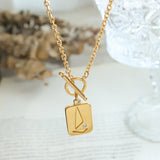 18K OT Buckle Set Sail Zircon Clavicle Chain Necklace Pendant