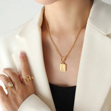 18K OT Buckle Set Sail Zircon Clavicle Chain Necklace Pendant