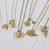 Vintage 18K Charms Pendant for Women DIY Necklaces