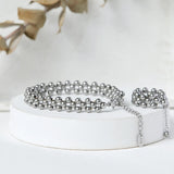 18K Bead Bracelet Telescopic Jewelry Women Gift