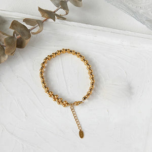 18K Bead Bracelet Telescopic Jewelry Women Gift