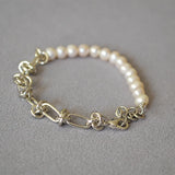 Retro Thorns Chain Freshwater Pearls Necklace