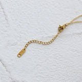 18K Retro Peach Heart Clavicle Chain Necklace Pendant Long Necklace