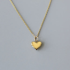 18K Retro Peach Heart Clavicle Chain Necklace Pendant Long Necklace