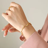 18K Zircon Retractable Bracelet with Niche Inlaid Zircon Jewelry