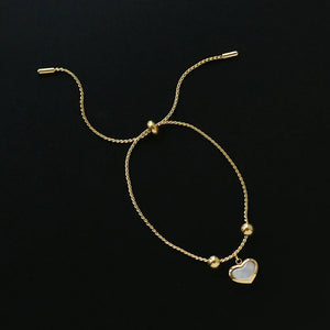 18K Shell Heart Love Necklace Pendant for Women