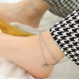 Bohemia Chain Ankle Bracelet Foot Jewelry Bell Anklet for Women