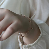 18K Double Layer Sphere Bracelet for Women