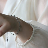 18K Double Layer Sphere Bracelet for Women