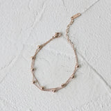 18K Double Layer Sphere Bracelet for Women