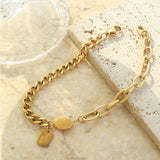 18K Hip Hop Lucky Bracelet Chain Bangle Jewelry For Family Gift