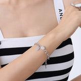 18K Hip Hop Lucky Bracelet Chain Bangle Jewelry For Family Gift