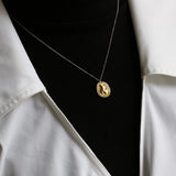 18K Walnut Meteorite Clavicle Chain Necklace for Women