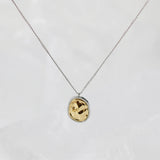 18K Walnut Meteorite Clavicle Chain Necklace for Women