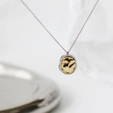 18K Walnut Meteorite Clavicle Chain Necklace for Women