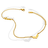 18K Love Heart Anklet Leg Chain Ankle Bracelet Beach Barefoot Sandals