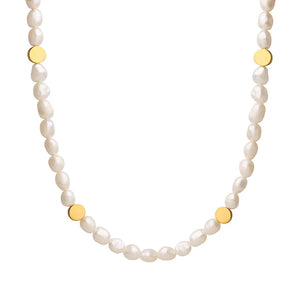 Baroque Pearl Clavicle Chain Necklace Choker