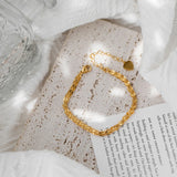 18K Scalloped Bracelet with Phoenix Tail Design