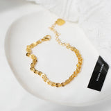 18K Scalloped Bracelet with Phoenix Tail Design