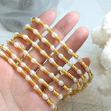 18K Vintage Freshwater Pearl Waist Jewelry Set
