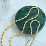 18K Vintage Freshwater Pearl Waist Jewelry Set