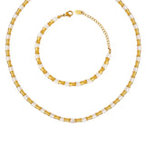 18K Vintage Freshwater Pearl Waist Jewelry Set