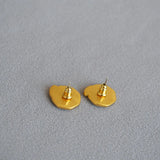 18K Starry Sky Sun Moon Enamel Drop Earrings Vintage Silver Jewelry