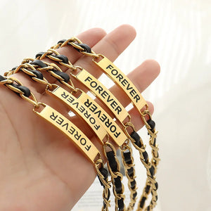 Punk Leather Rope Chain Collar Necklace Choker