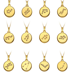 18K Constellation Pendant Necklace for Lover Jewelry