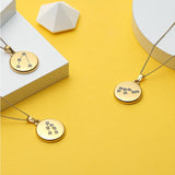 18K Constellation Pendant Necklace for Lover Jewelry