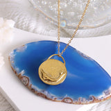 Vintage Bird and Fish Double Side Clavicle Chain Pendant Necklace Charm