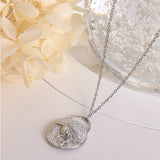 Vintage Bird and Fish Double Side Clavicle Chain Pendant Necklace Charm